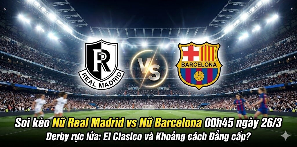 soi kèo Nữ Real Madrid vs Nữ Barcelona